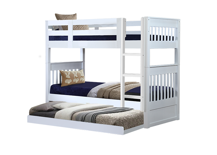Riley Super Single Bunk Bed with Pull Out Single Bed